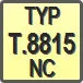 Piktogram - Typ: T.8815NC